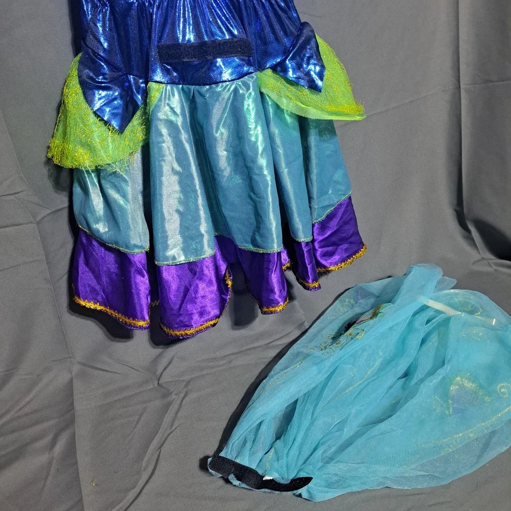 Rubies Peacock Costume Girls MEDIUM Green Blue Purple‎ Tulle Halloween Dress Up